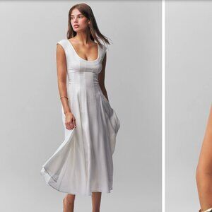 Danielle Guizio Leila Dress- White